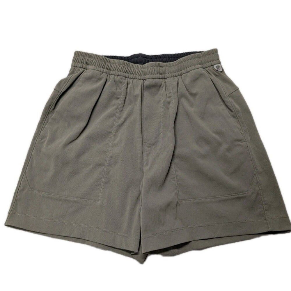 Lululemon ABC Light Utilitech Pull-On Short 5” Mens XS Olive Khaki Cargo Hiking
